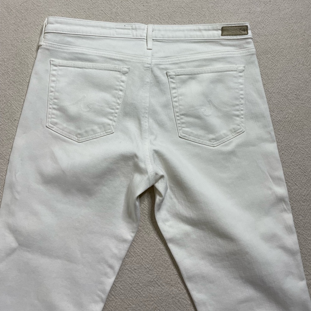 AG The Prima Mid Rise Cigarette White Denim Jeans 31‎ - Picture 5 of 8
